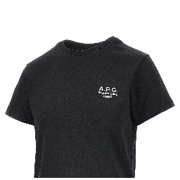 Jersey T-shirt with logo embroidery
