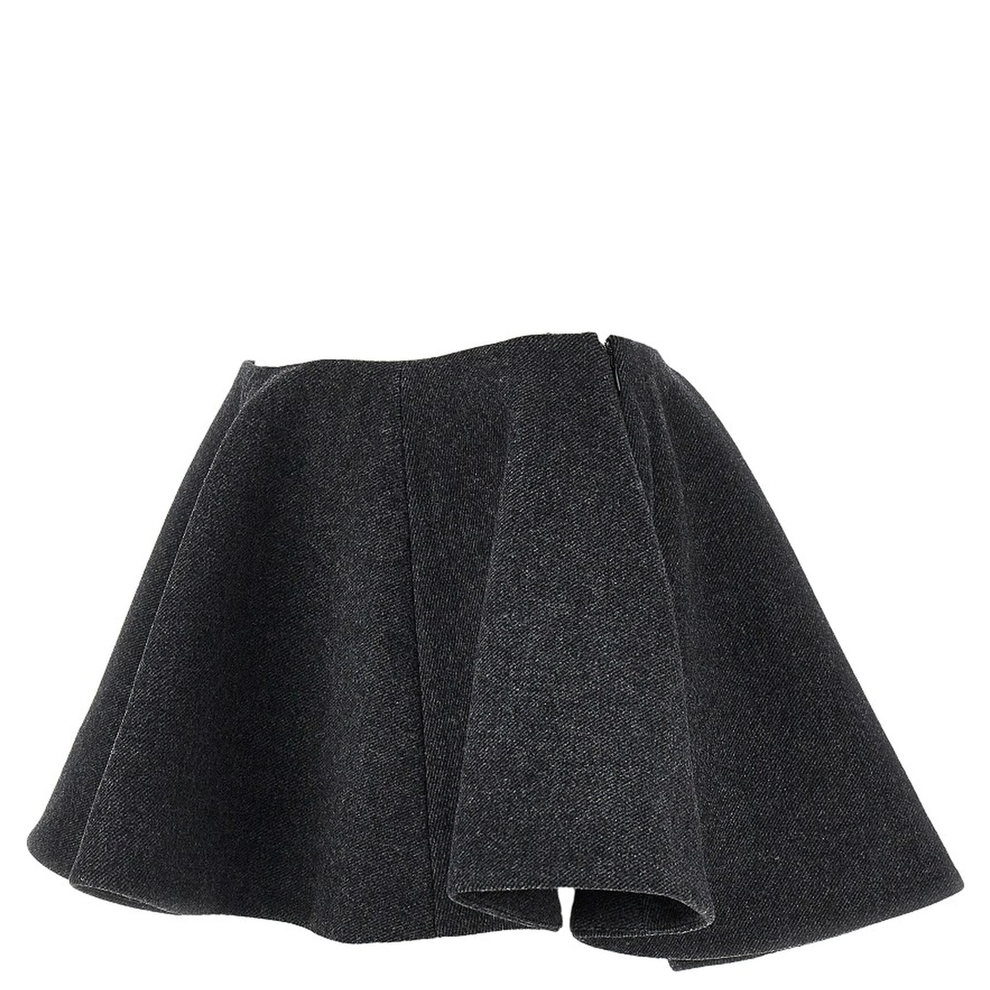 Wool-blend mini skirt