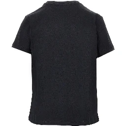 Jersey T-shirt with logo embroidery
