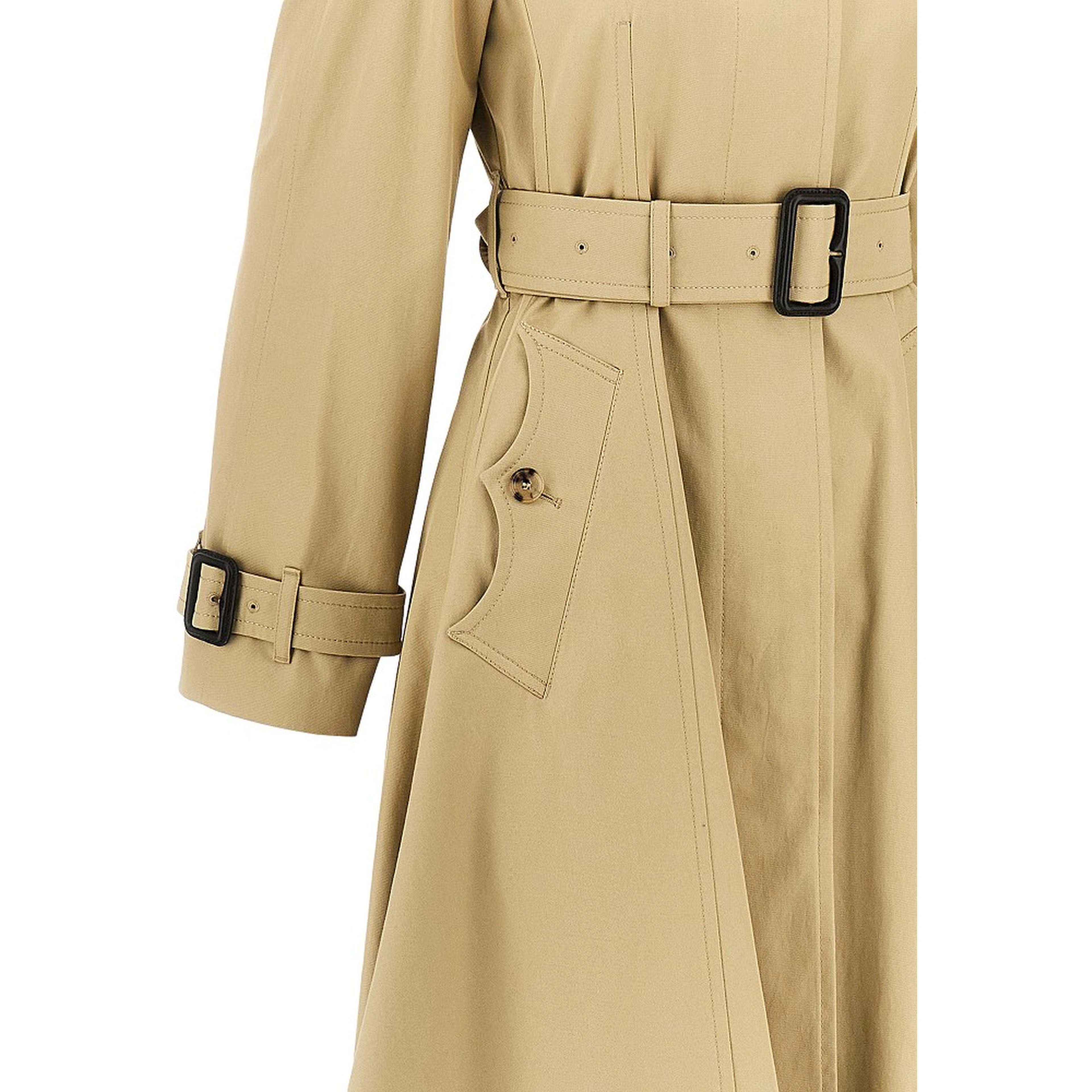 Gabardine fit-and-flare Ellingham car coat