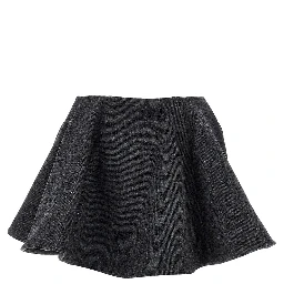 Wool-blend mini skirt