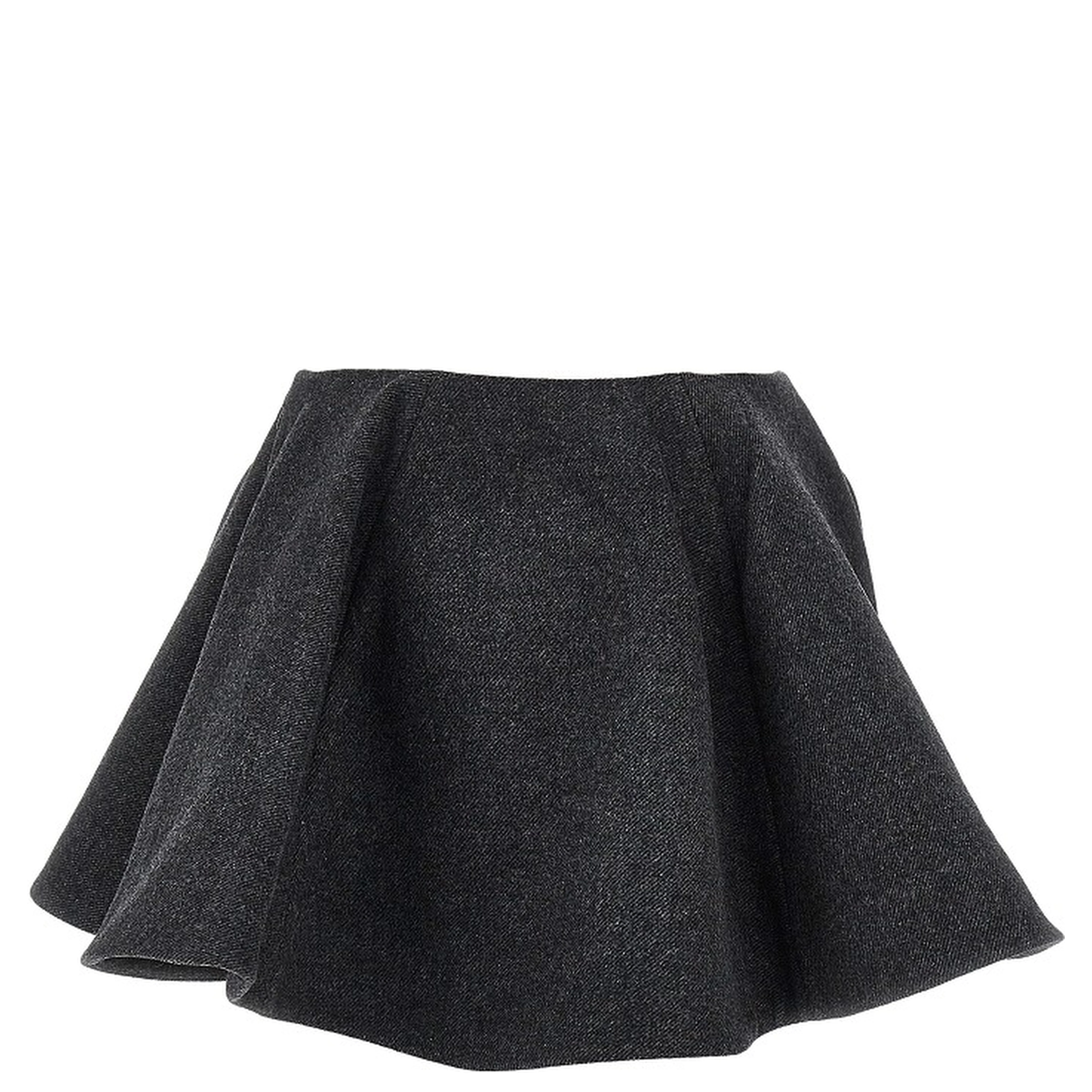 Wool-blend mini skirt