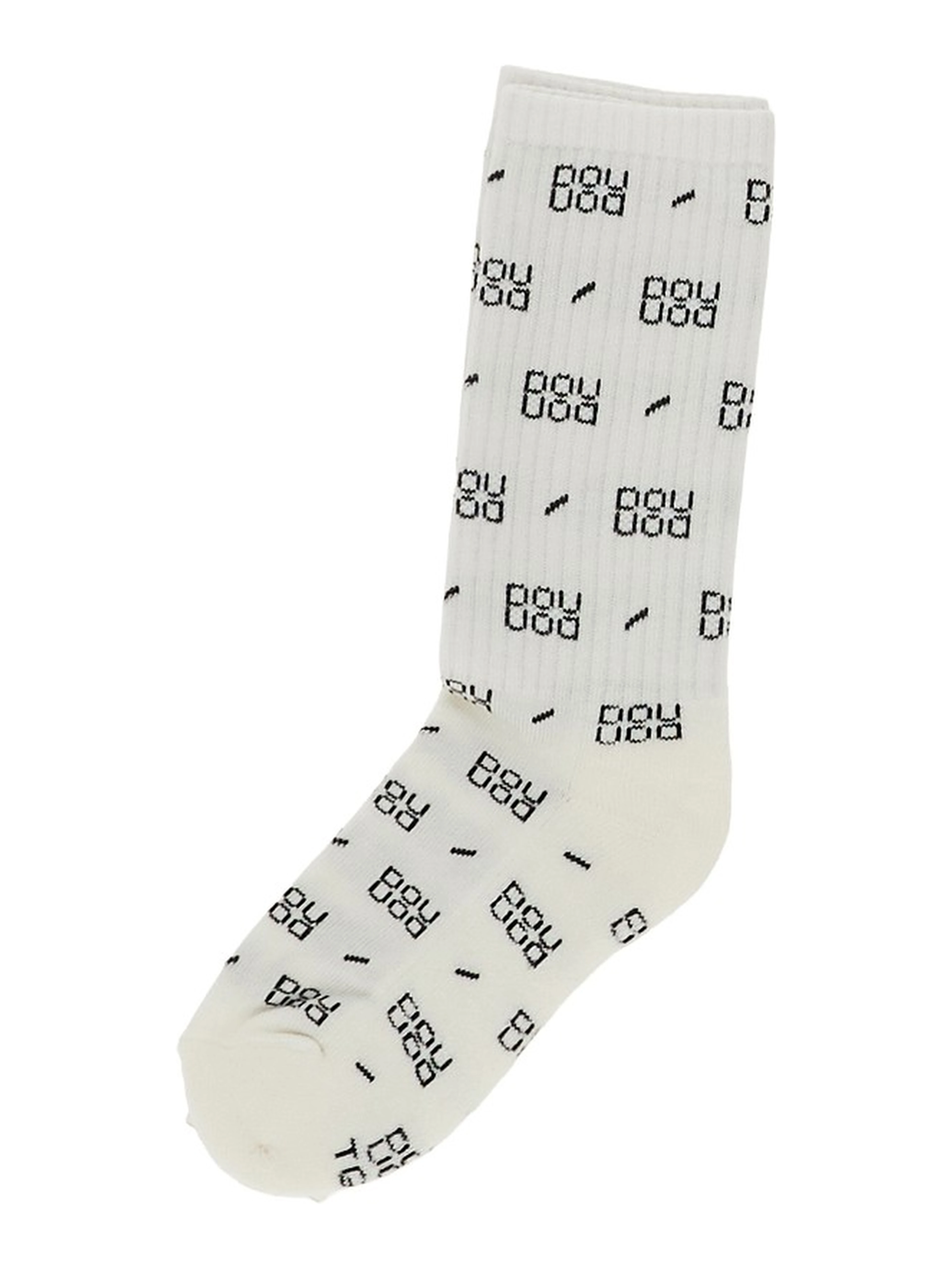 Logo motif sporty socks