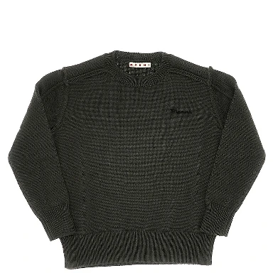 Wool-blend sweater with logo embroidery