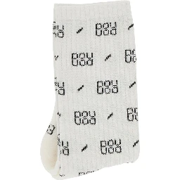 Logo motif sporty socks