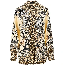 Animalier Paisley silk twill shirt