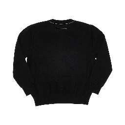 Wool-blend sweater with logo label