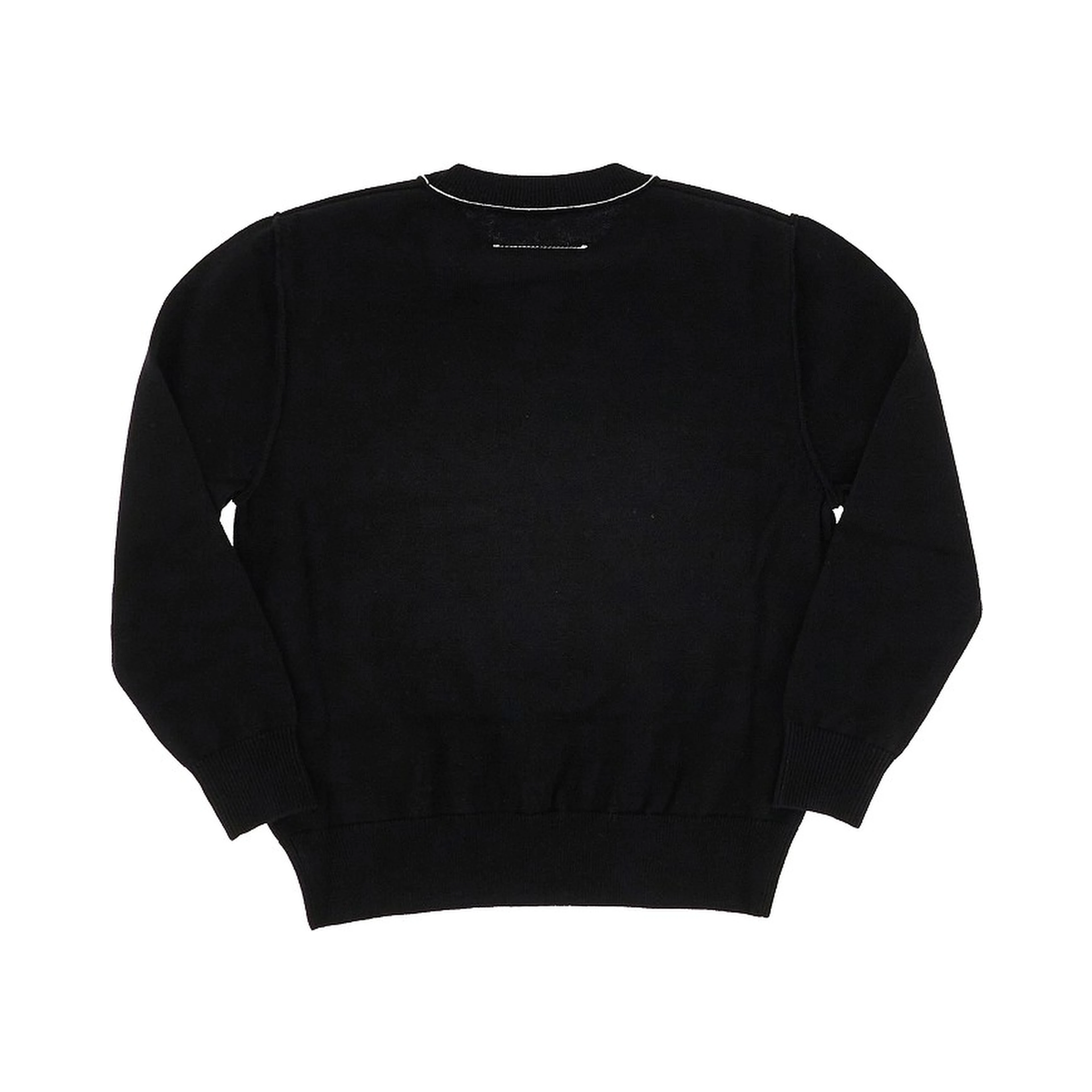 Wool-blend sweater with logo label