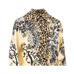 Animalier Paisley silk twill shirt