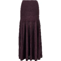 Knitted long skirt