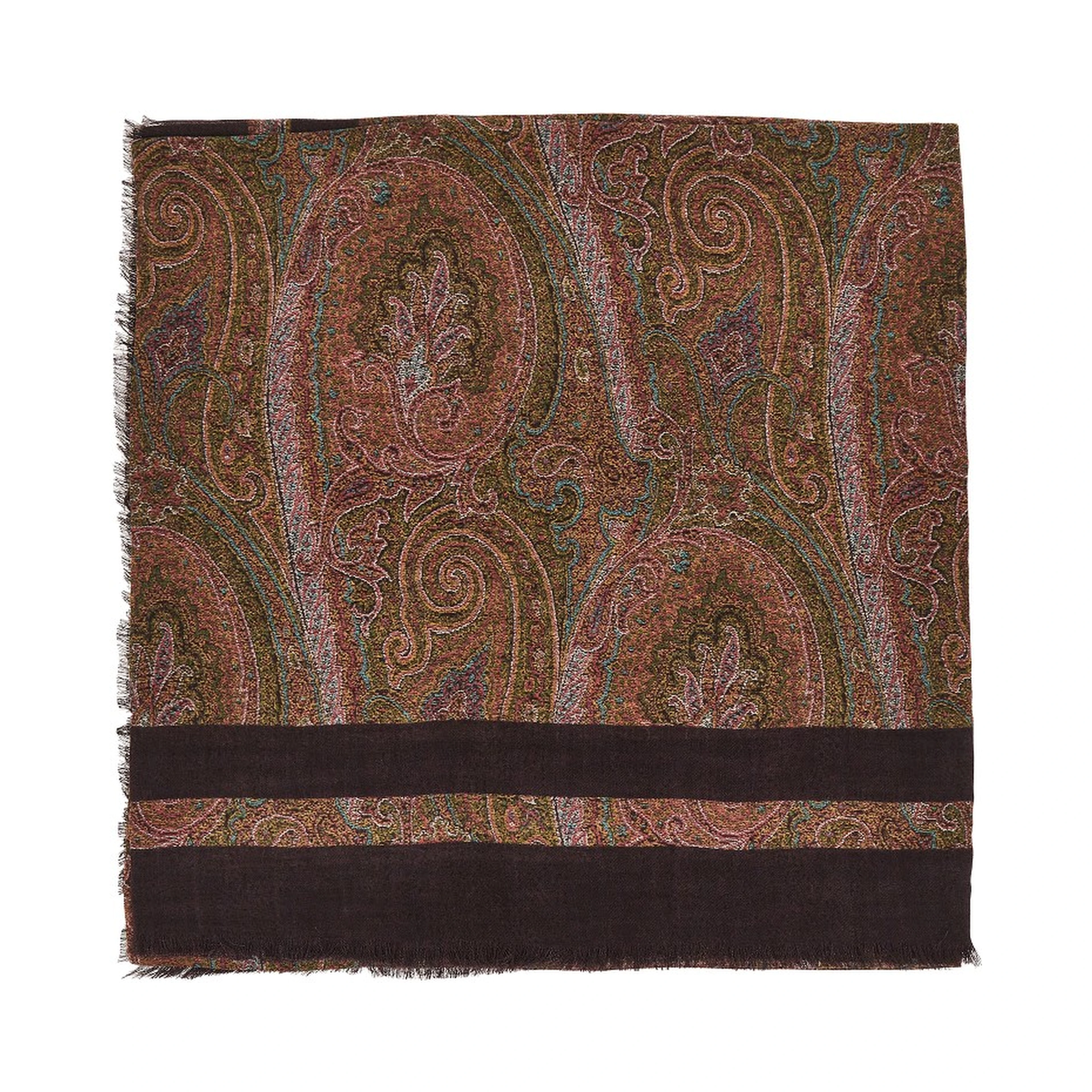 Paisley modal and cashmere shawl