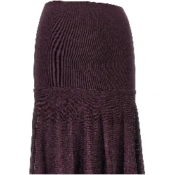 Knitted long skirt