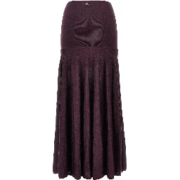 Knitted long skirt