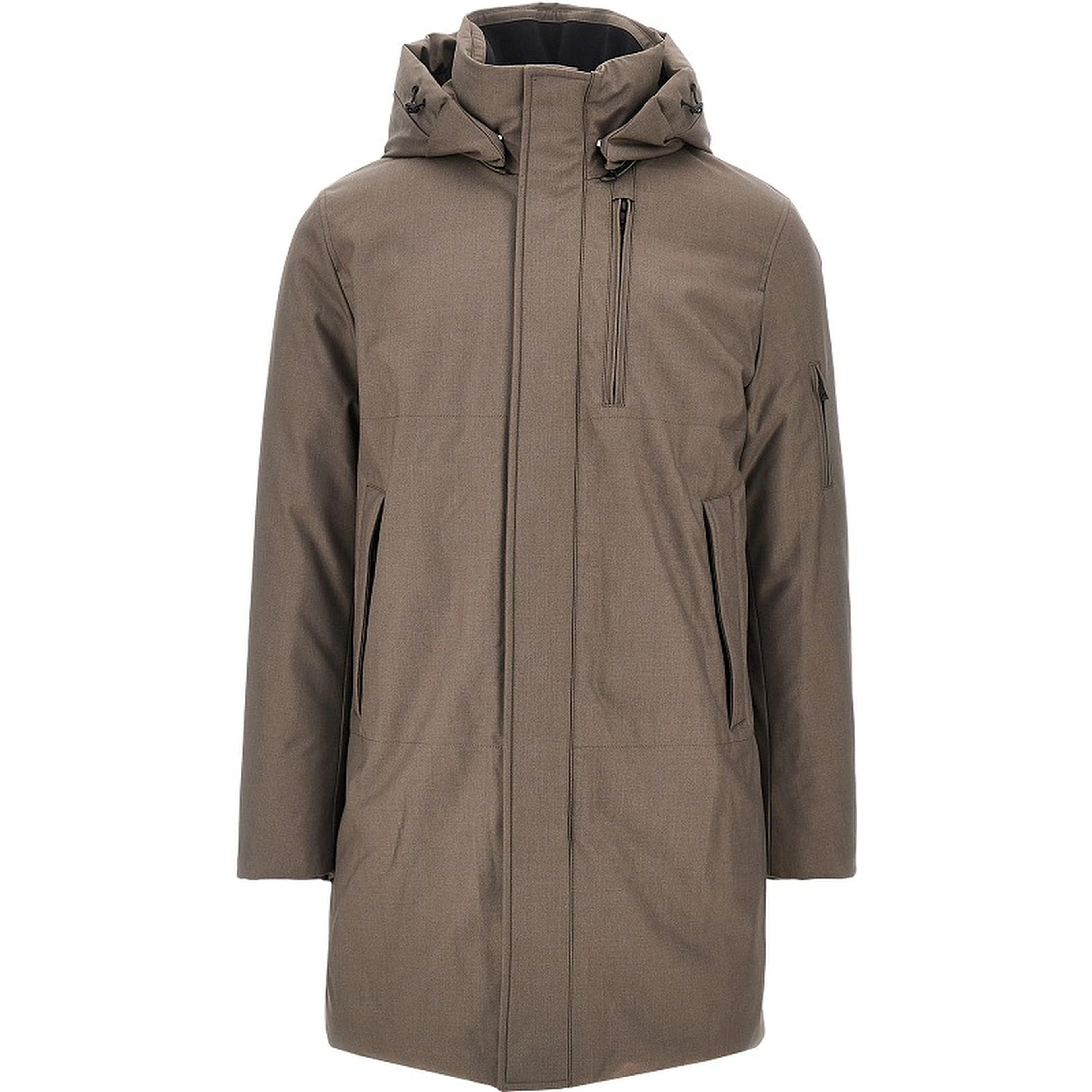Viscose-blend twill 'Geyser' down jacket