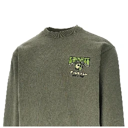 'Pinball' embroidery crewneck sweatshirt
