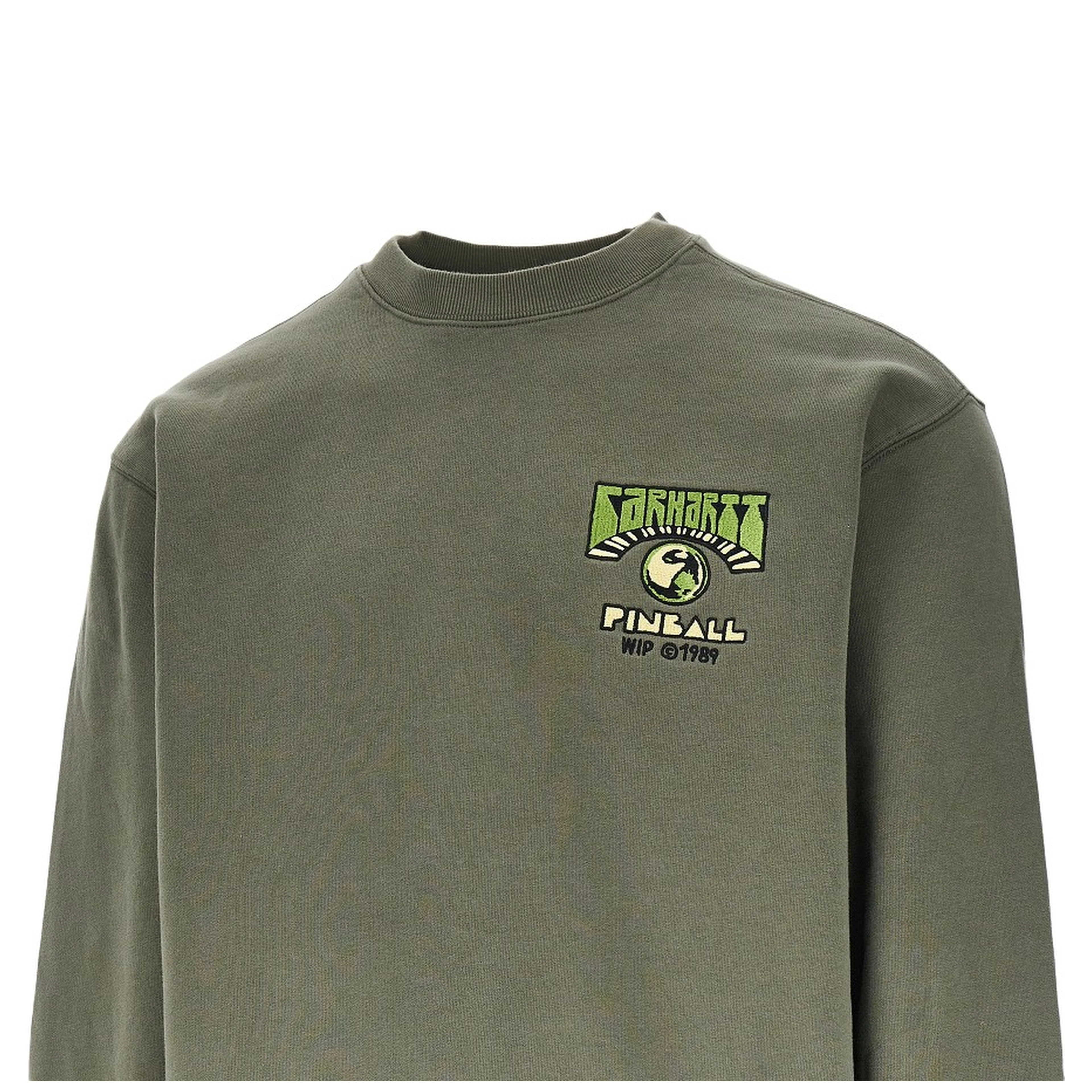 'Pinball' embroidery crewneck sweatshirt
