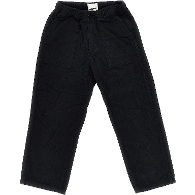 Cotton-blend wide-leg pants