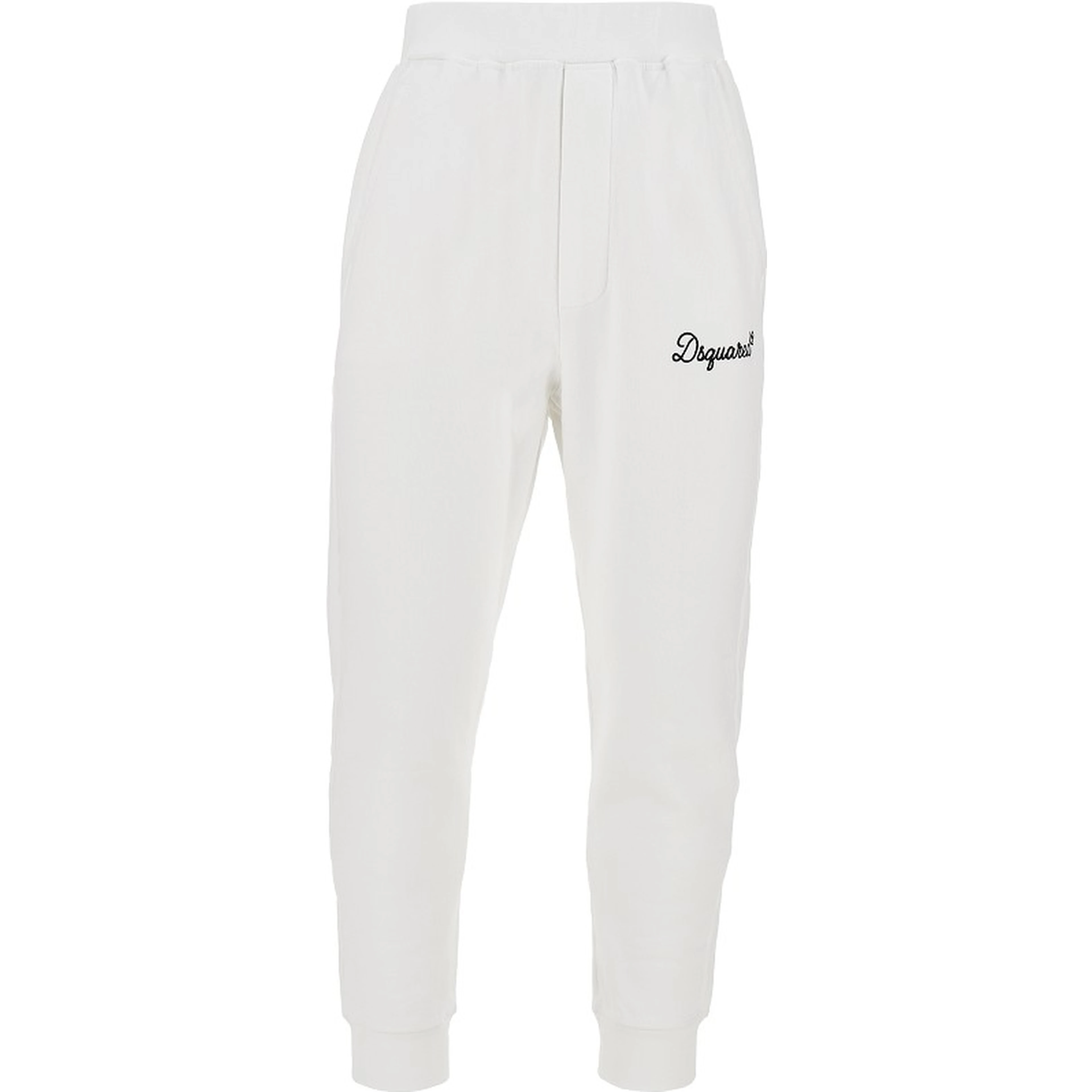 Cotton sweatpants with logo embroidery