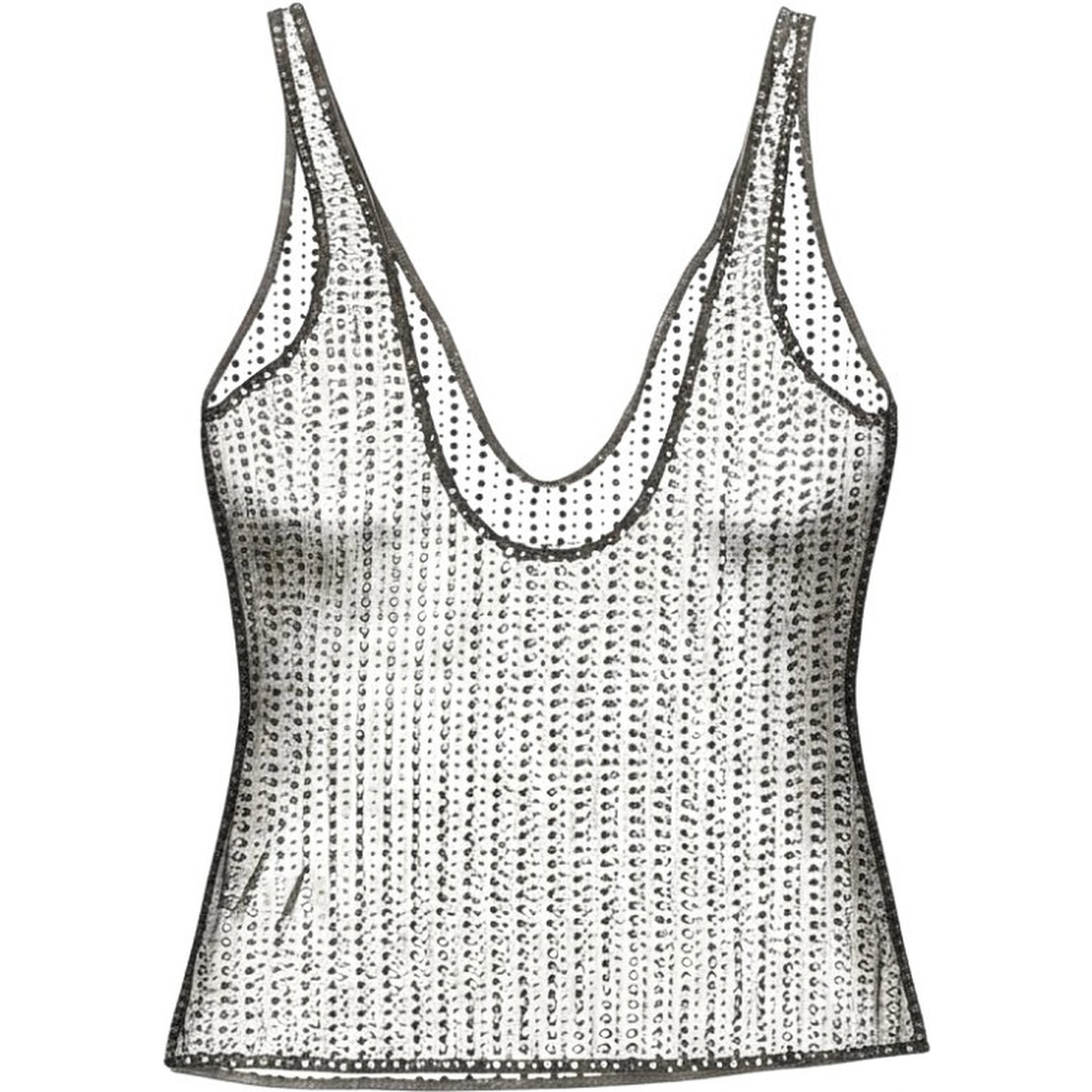 Crystal mesh top
