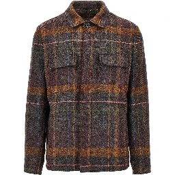 Cashmere and wool overshirt