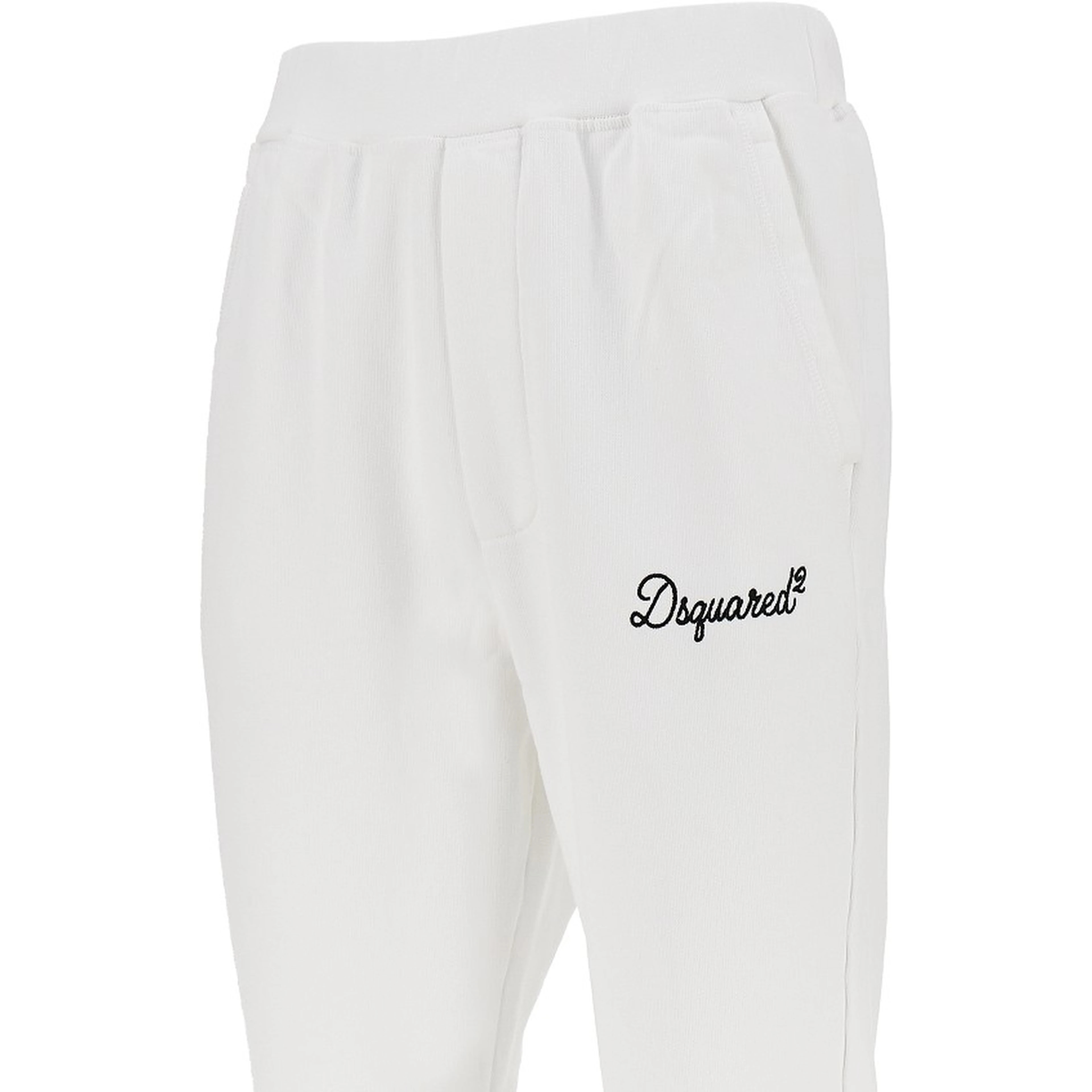 Cotton sweatpants with logo embroidery