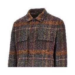 Cashmere and wool overshirt