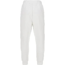 Cotton sweatpants with logo embroidery
