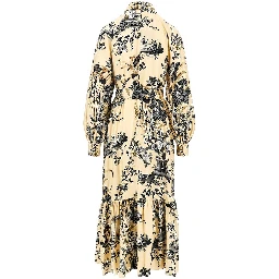 Viscose twill long dress