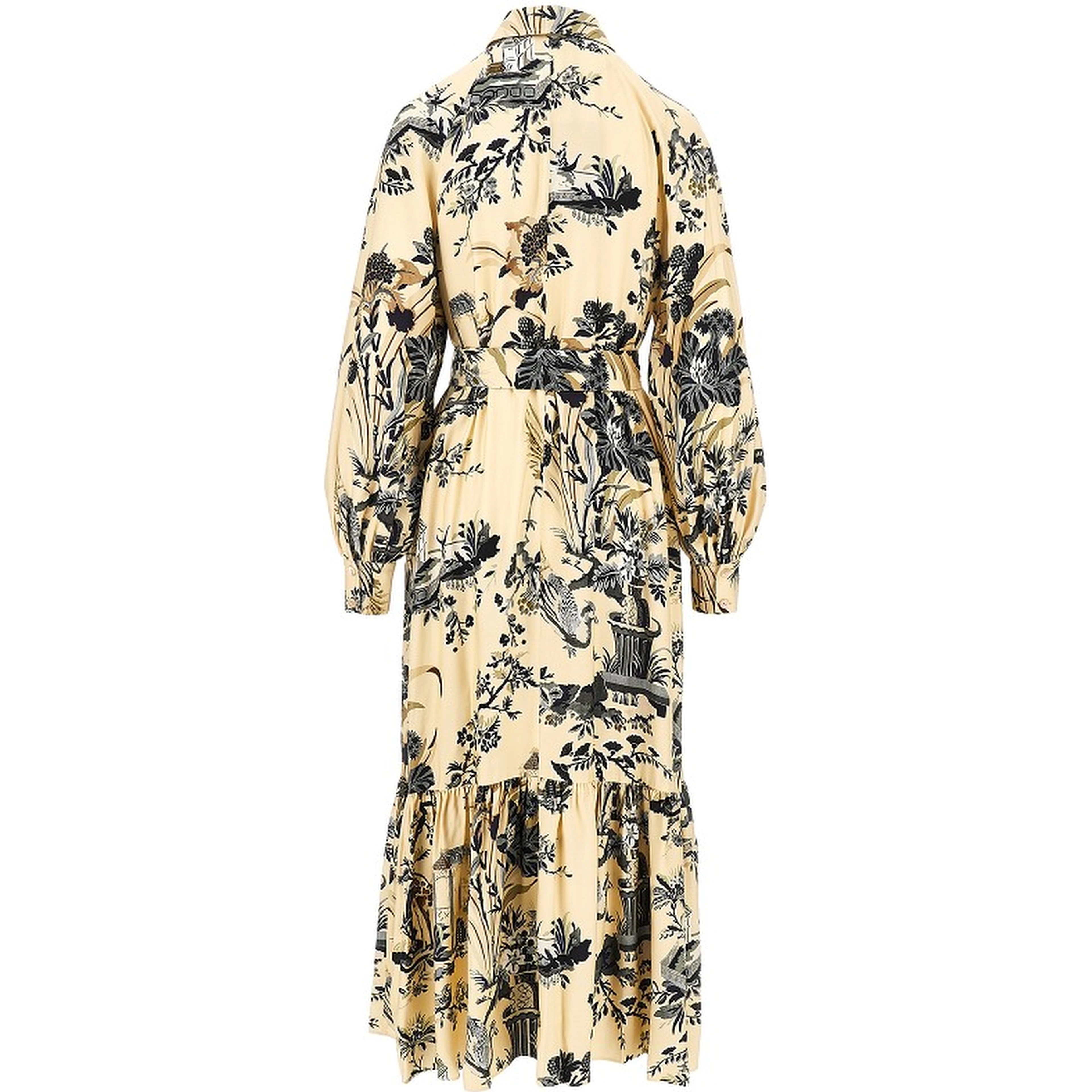 Viscose twill long dress