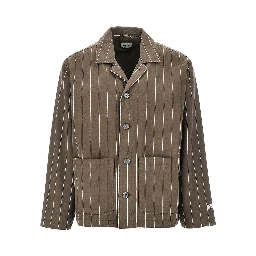'Locus' pinstriped cotton jacket