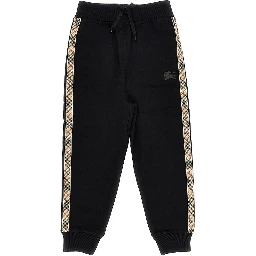 Sweatpants with Check trimmings