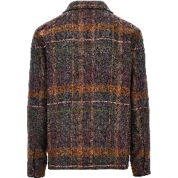 Cashmere and wool overshirt