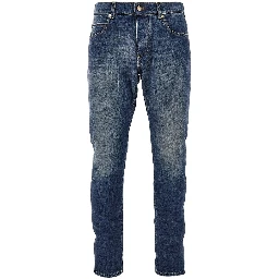 Regular Fit jeans with logo plate