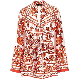 Maiolica print silk Vanity shirt