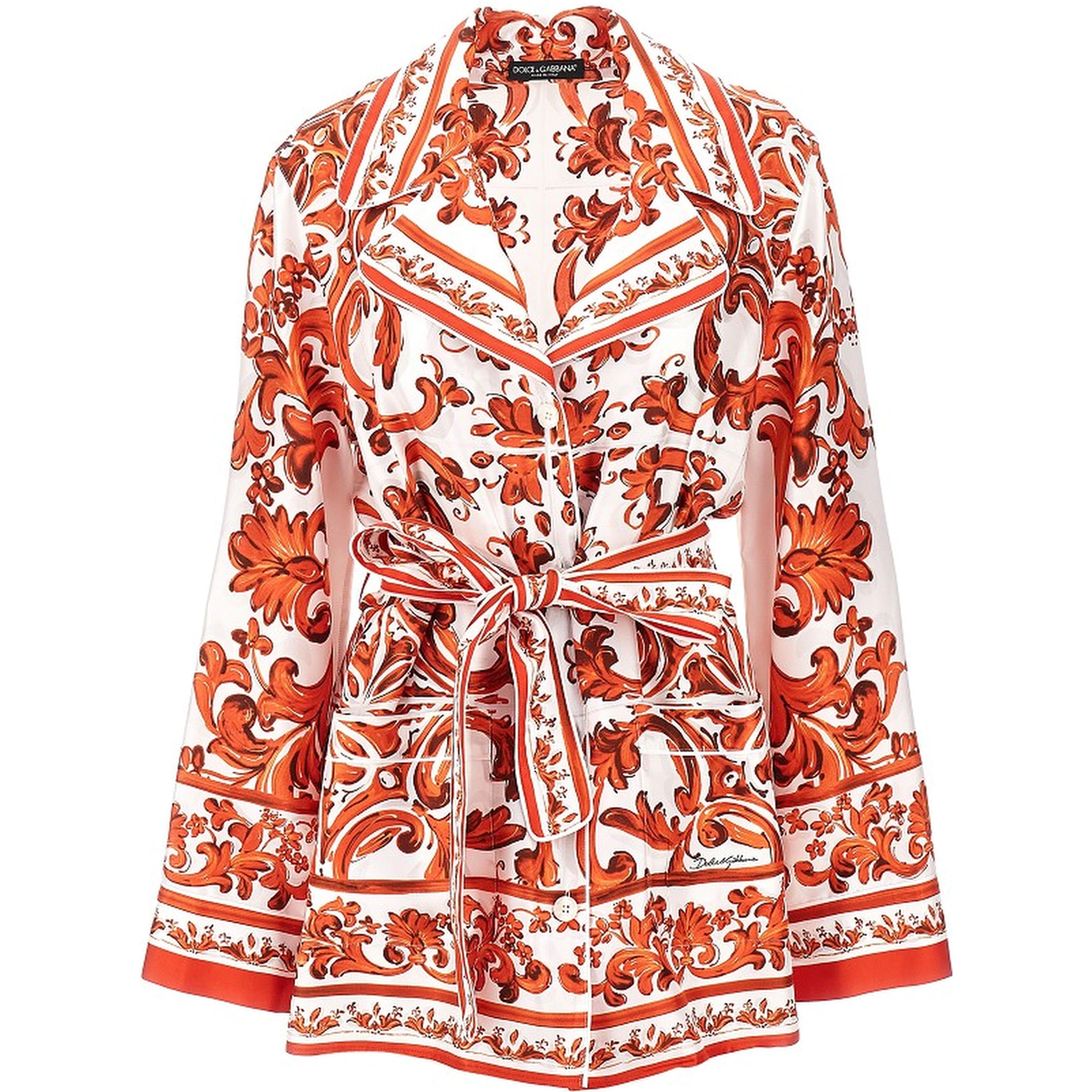 Maiolica print silk Vanity shirt