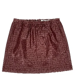 'Parise' mini skirt with croco-effect