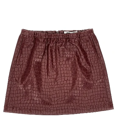'Parise' mini skirt with croco-effect