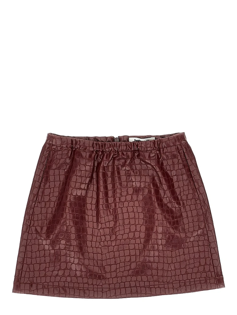 'Parise' mini skirt with croco-effect