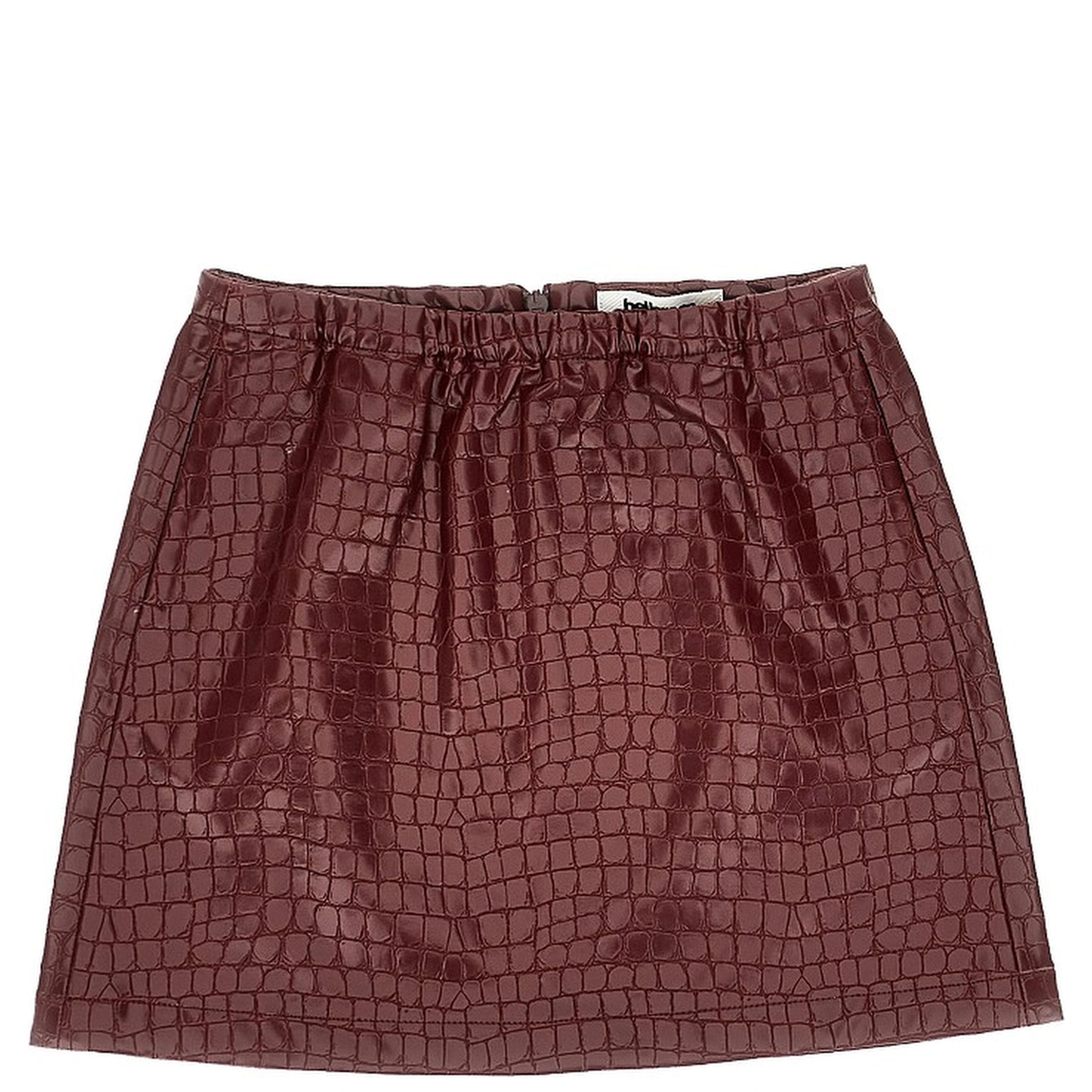 'Parise' mini skirt with croco-effect