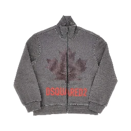 Cotton sweatshirt with logo print
