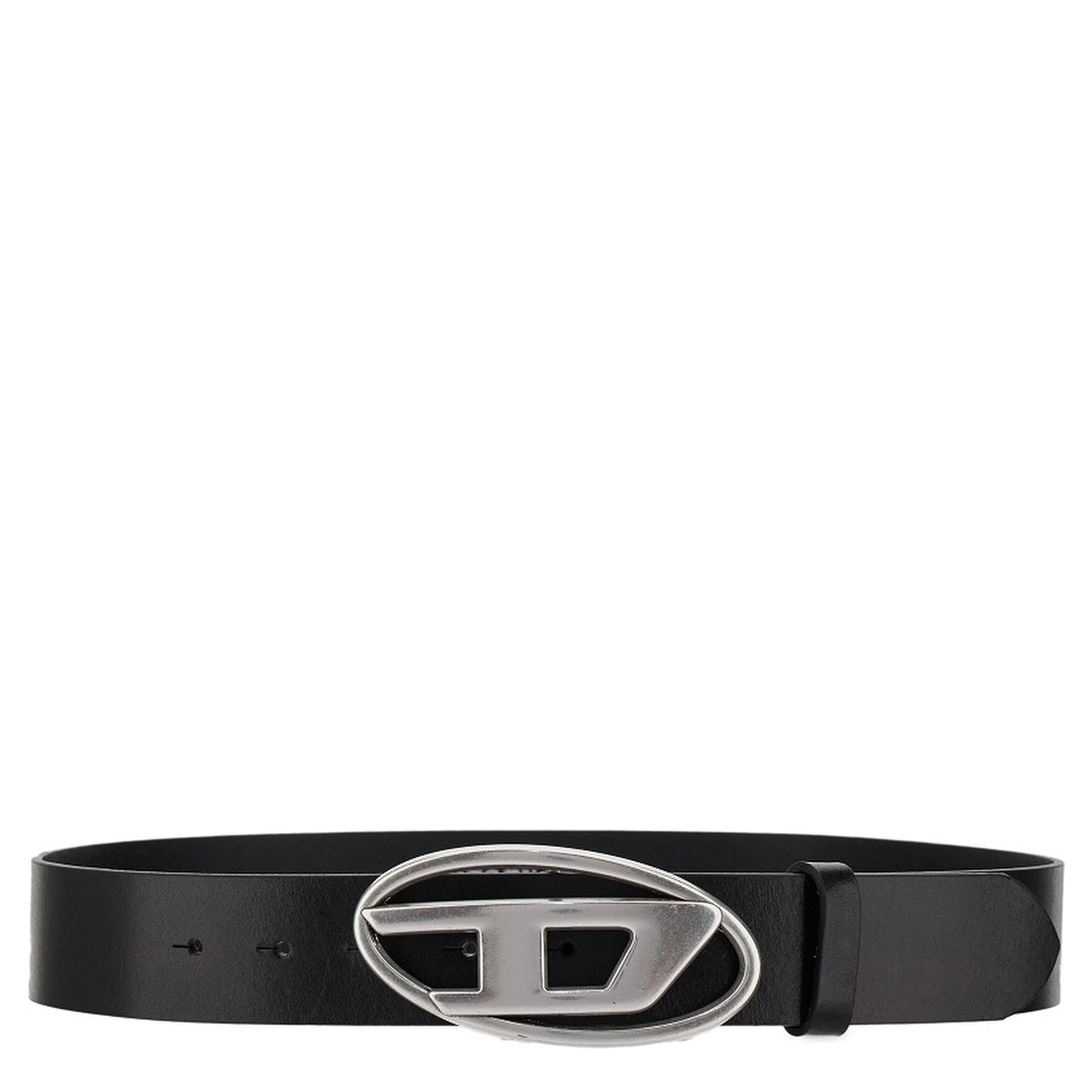 'Oval D' leather belt