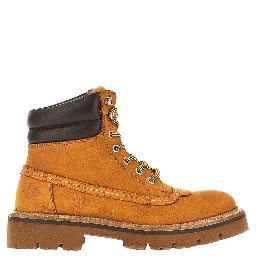 'D2 Monogram' nubuck leather boots