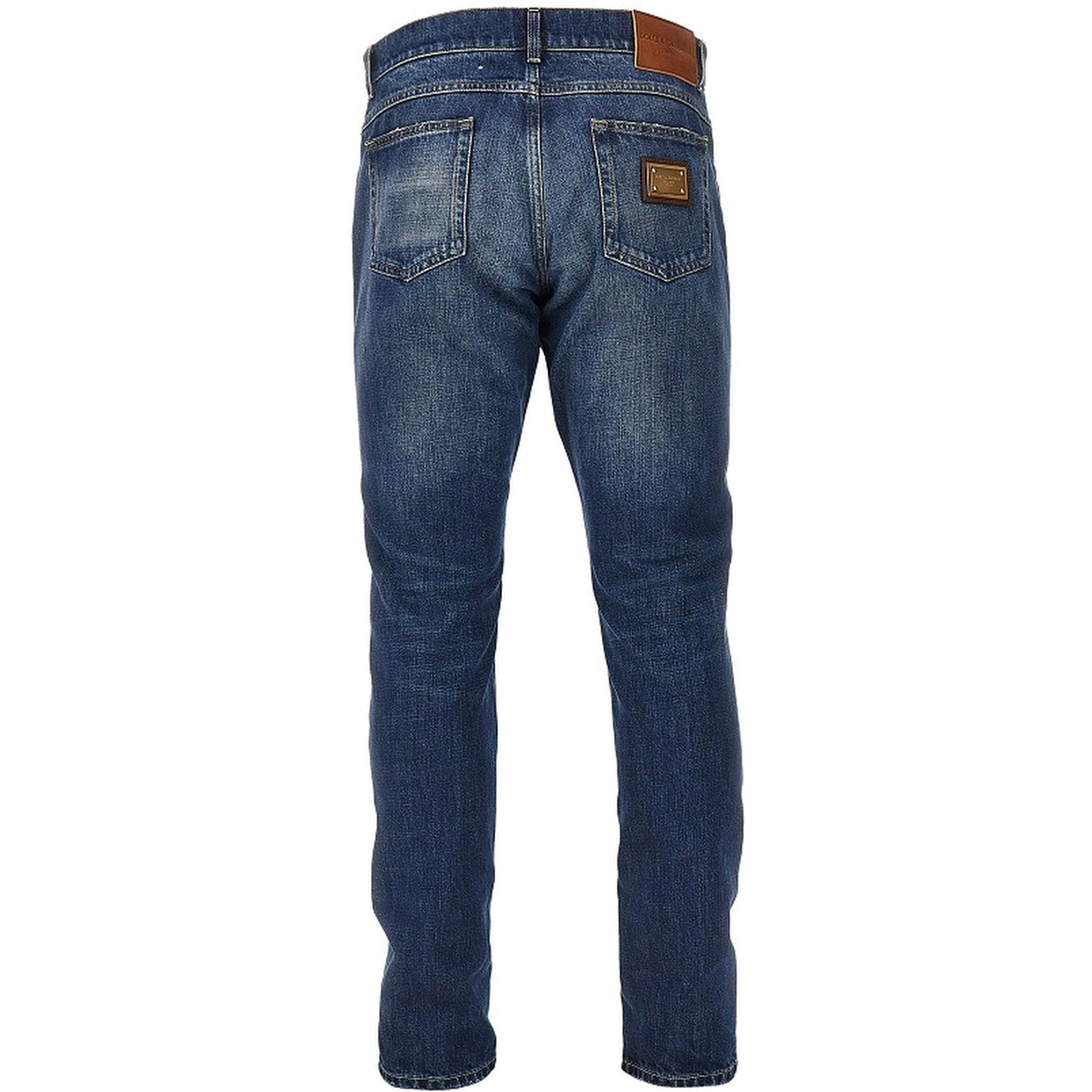 Regular Fit jeans with logo plate