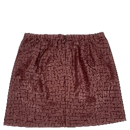 'Parise' mini skirt with croco-effect