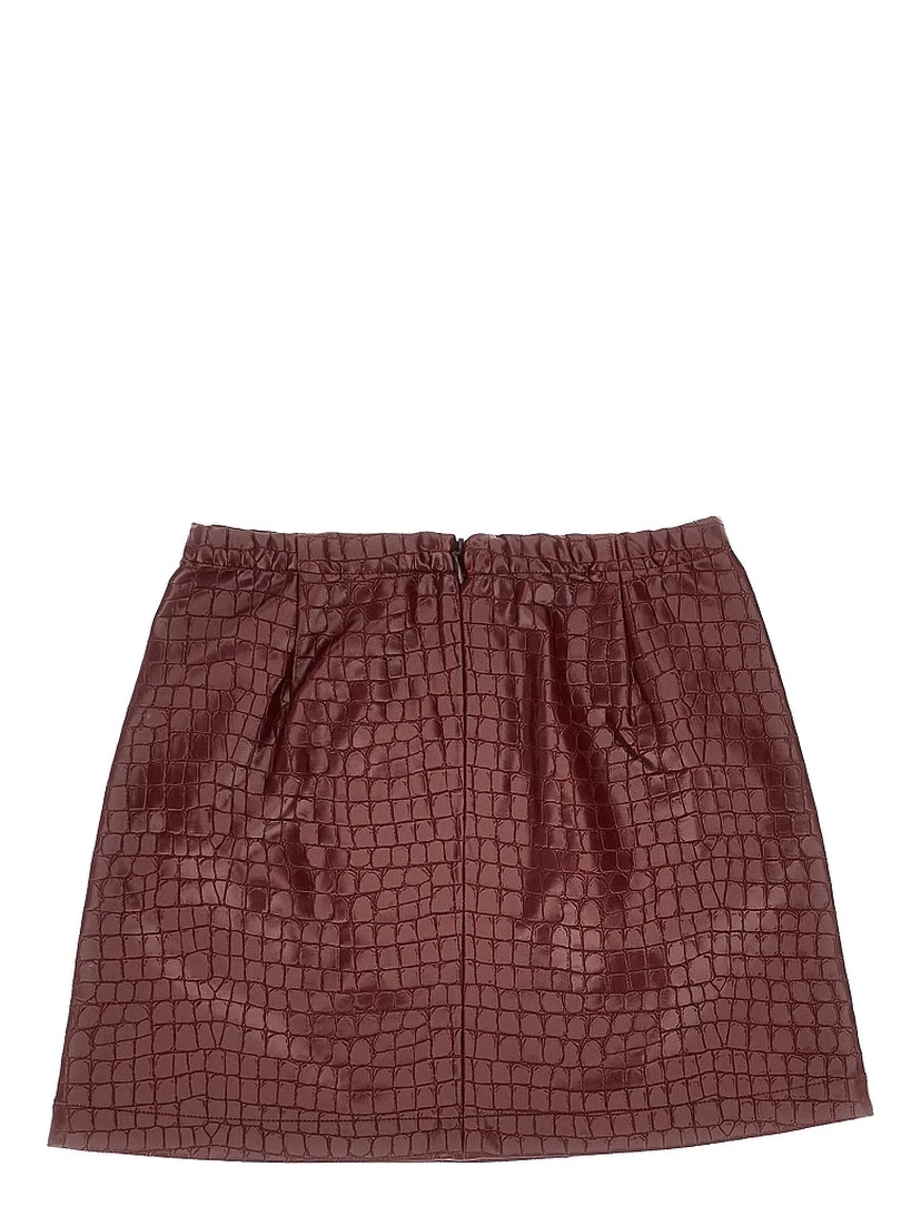 'Parise' mini skirt with croco-effect