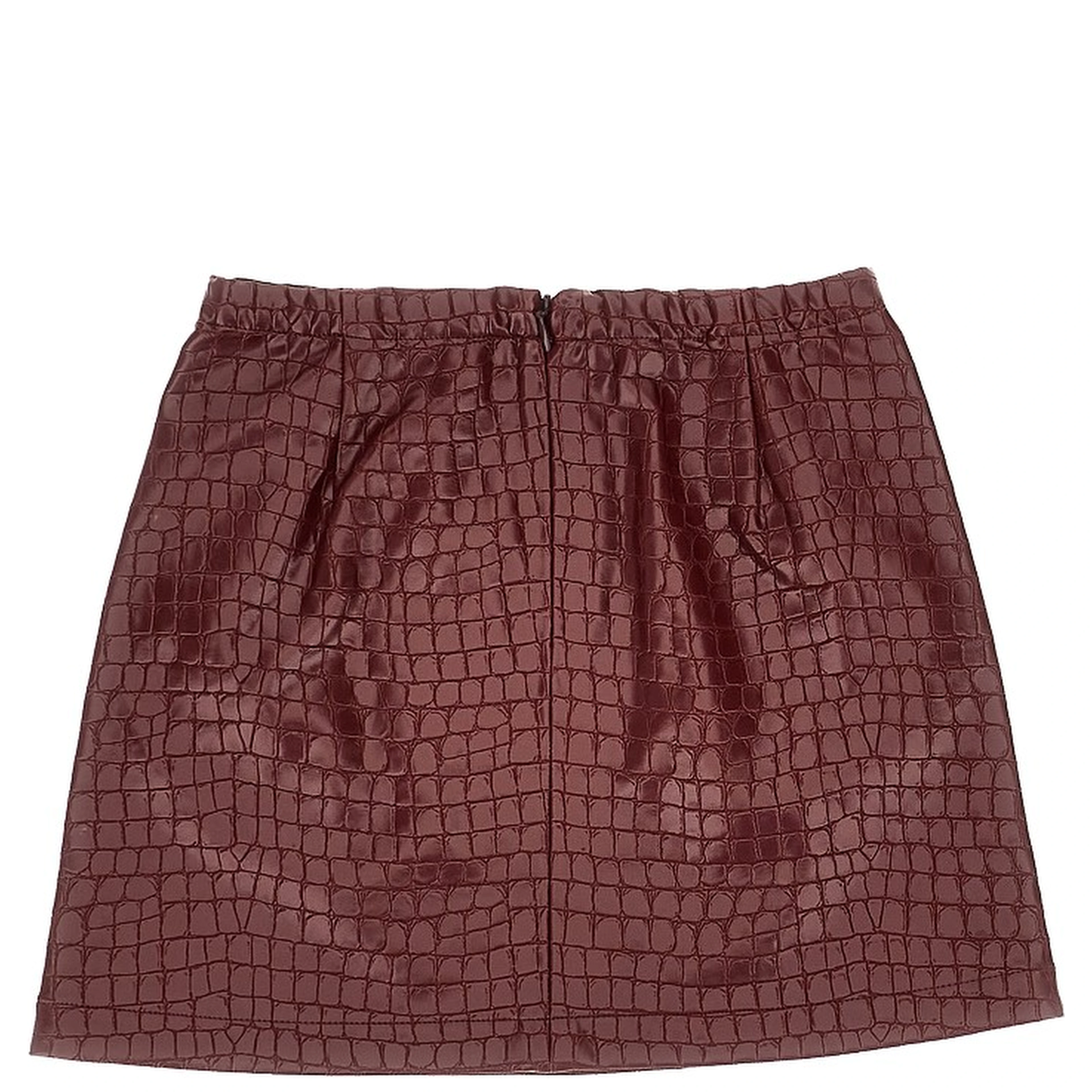'Parise' mini skirt with croco-effect