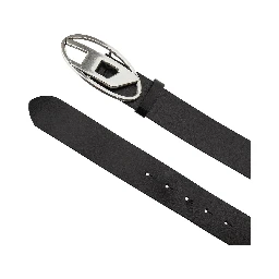 'Oval D' leather belt