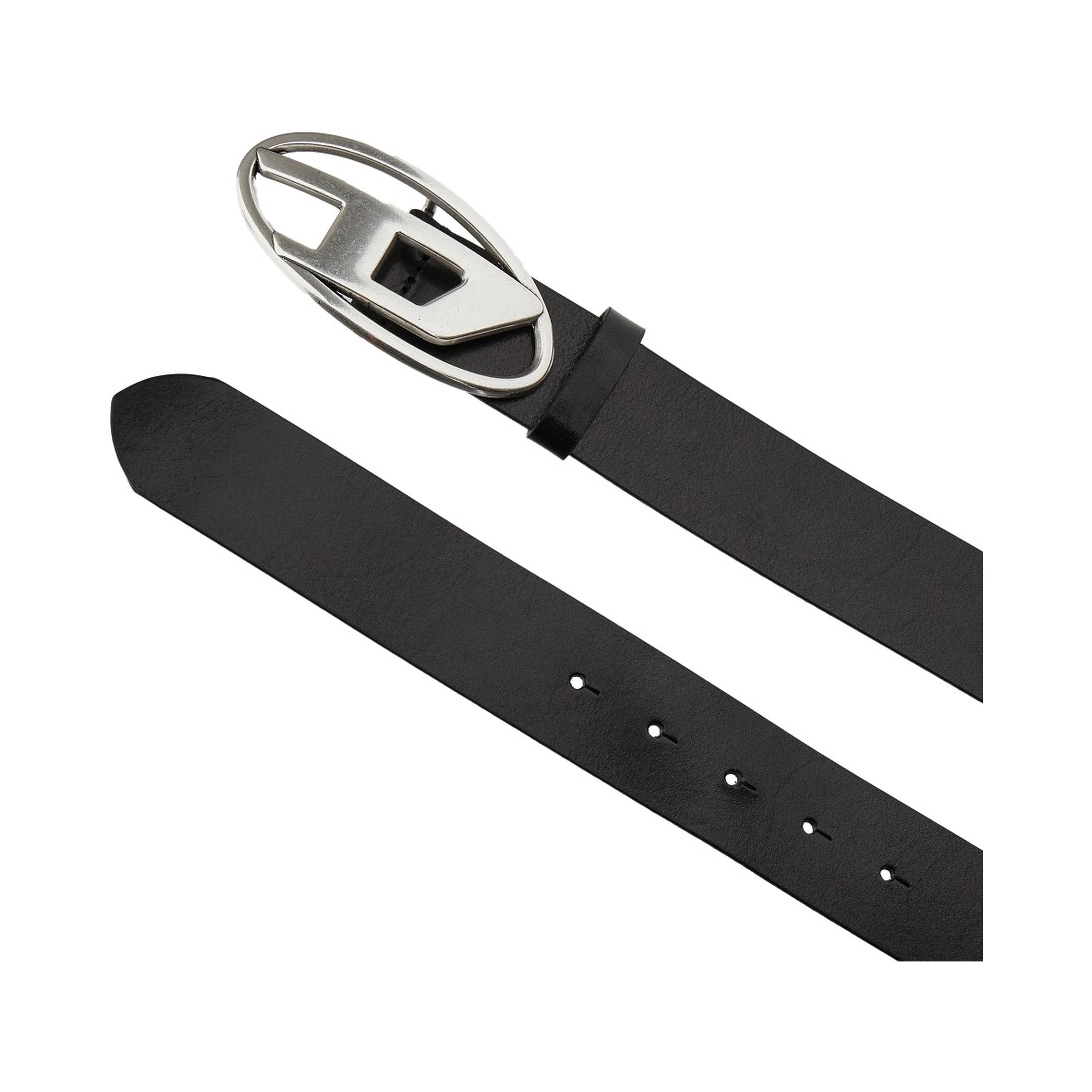 'Oval D' leather belt