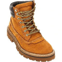 'D2 Monogram' nubuck leather boots