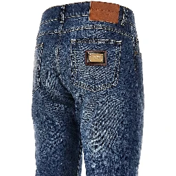 Regular Fit jeans with logo plate